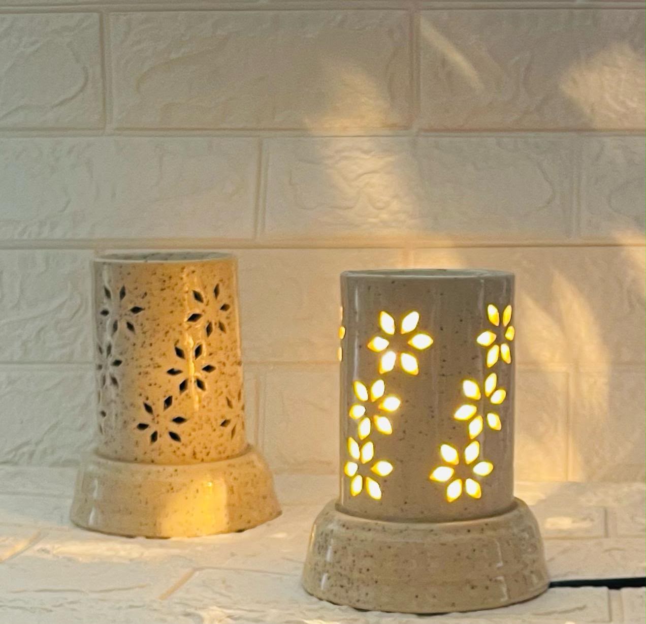 Floral Cutwork Ceramic Aroma Diffuser
